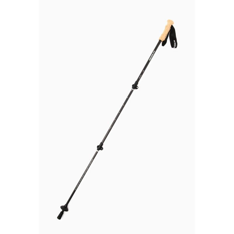 and wander carbon trekking pole black [アンドワンダー]