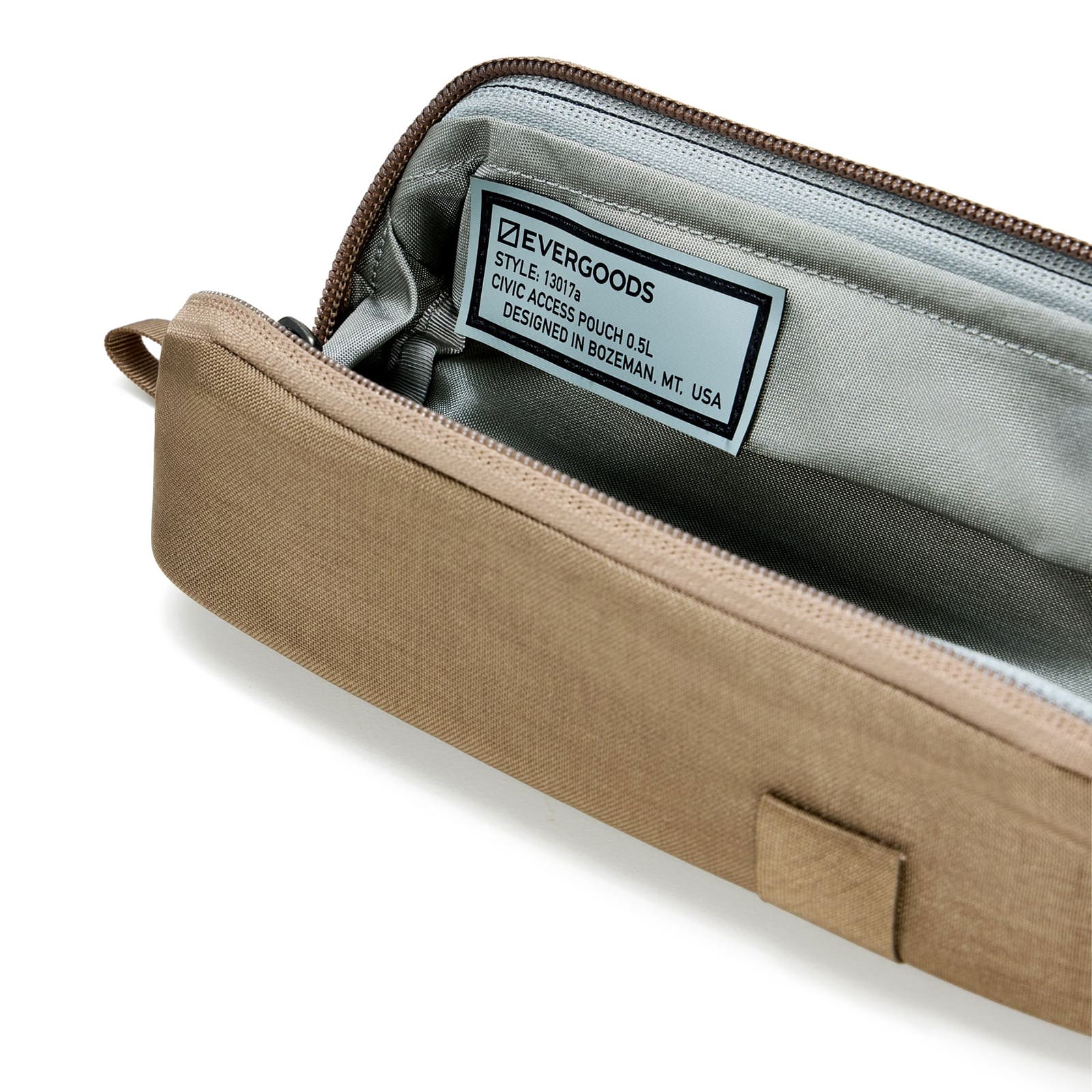 [当日出荷可] EVERGOODS CAP0.5 - Civic Access Pouch 0.5L Fossil Brown [エバーグッズ]