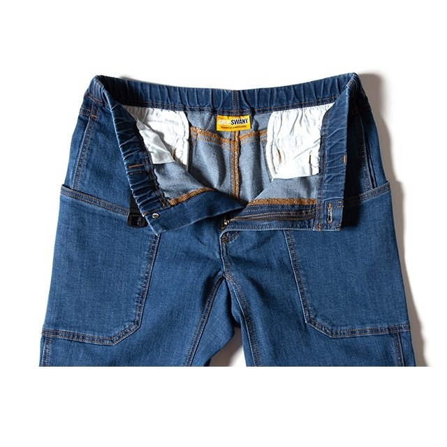 Grip Swany GSP-70V DENIM CAMP PANTS LIGHT INDIGO [グリップスワニー]