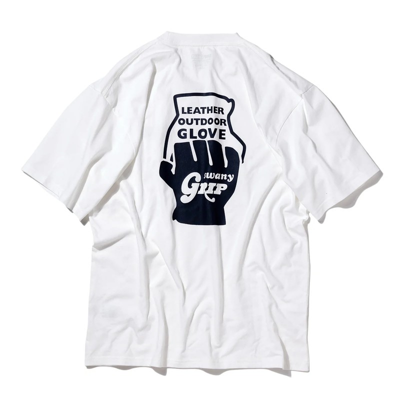 Grip Swany GLOBE LOGO TEE WHITE [グリップスワニー]