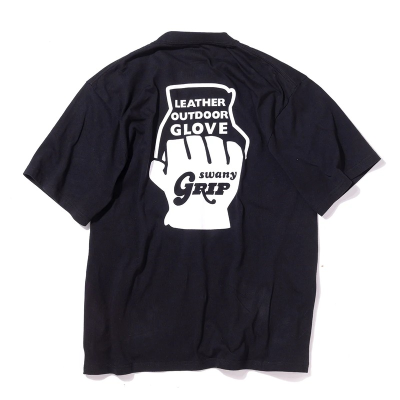 Grip Swany GLOBE LOGO TEE BLACK [グリップスワニー]
