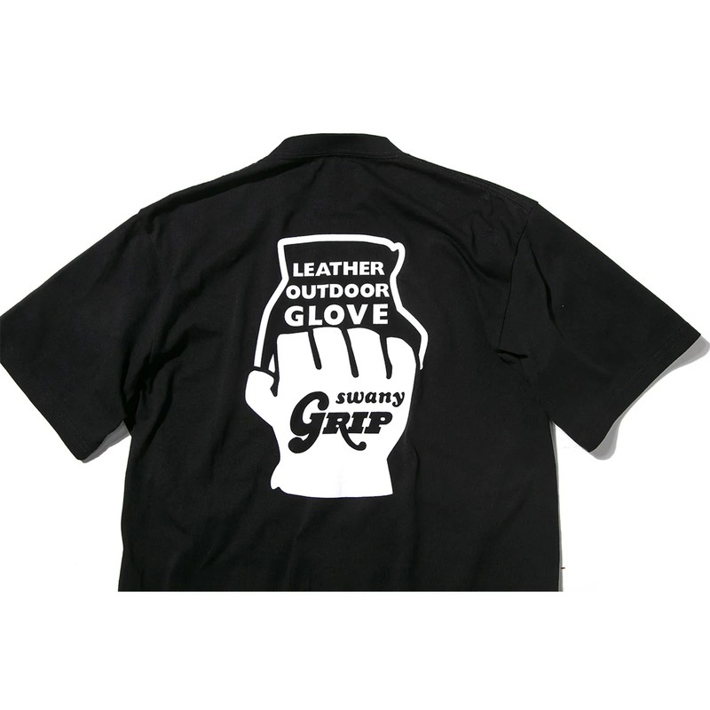 Grip Swany GLOBE LOGO TEE BLACK [グリップスワニー]