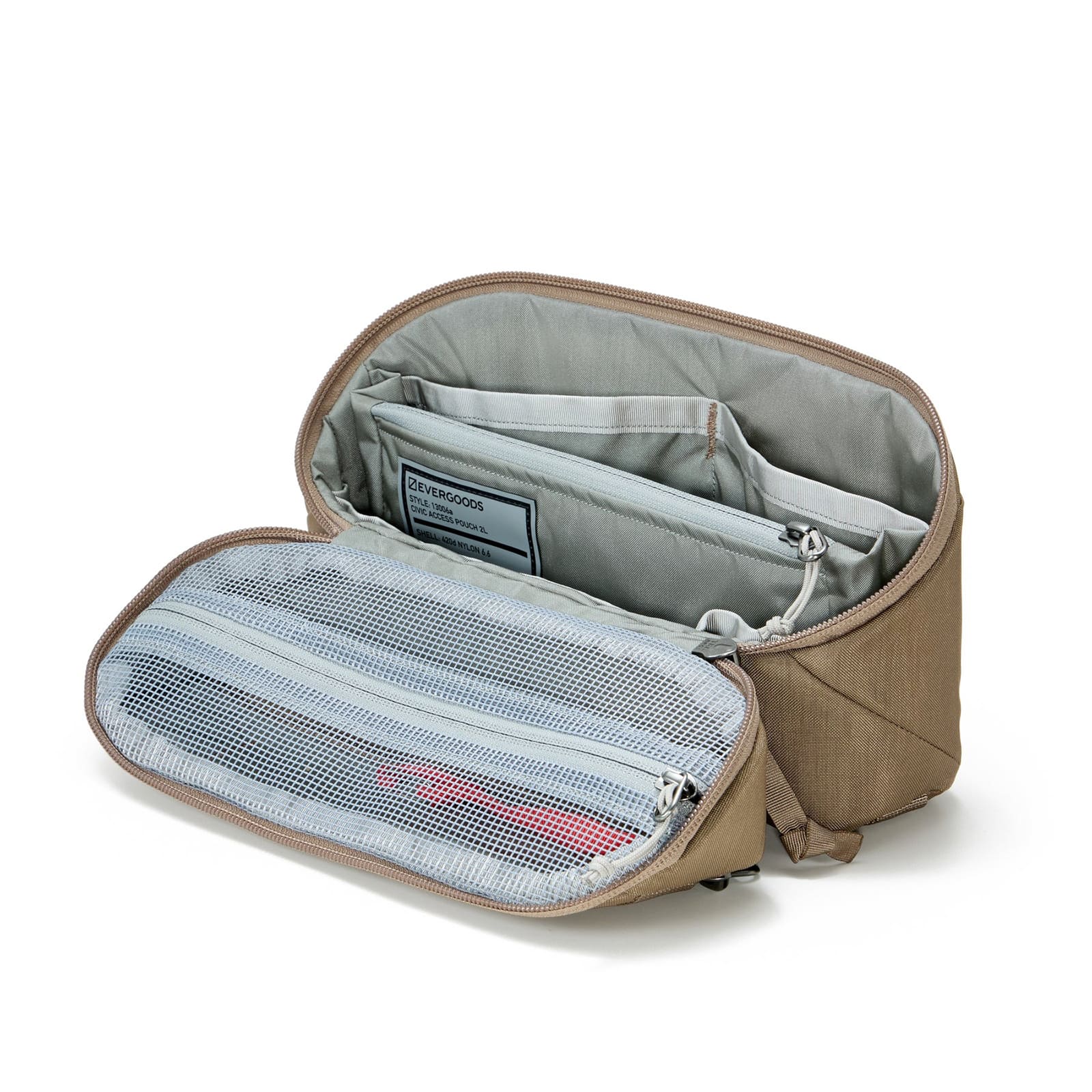 [当日出荷可] EVERGOODS CAP2 - Civic Access Pouch 2L Fossil Brown [エバーグッズ]