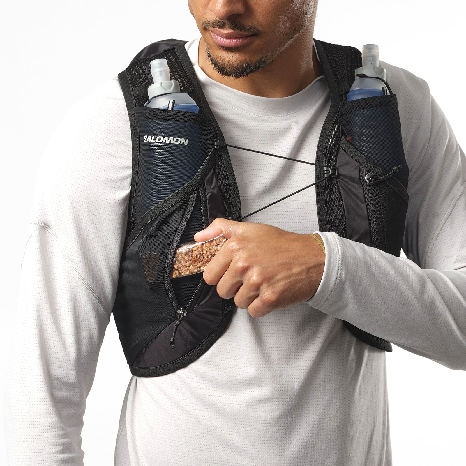 [当日出荷可] SALOMON ACTIVE SKIN 12 SET BLACK/METAL [サロモン]