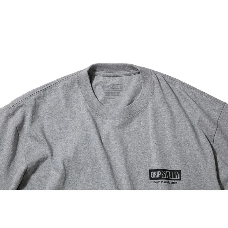 Grip Swany GLOBE LOGO TEE HEATHER GREY [グリップスワニー]