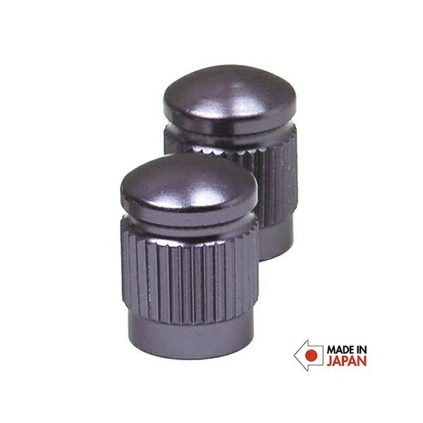 A&F アルミバルブキャップ 米式 グレー [エイアンドエフ]