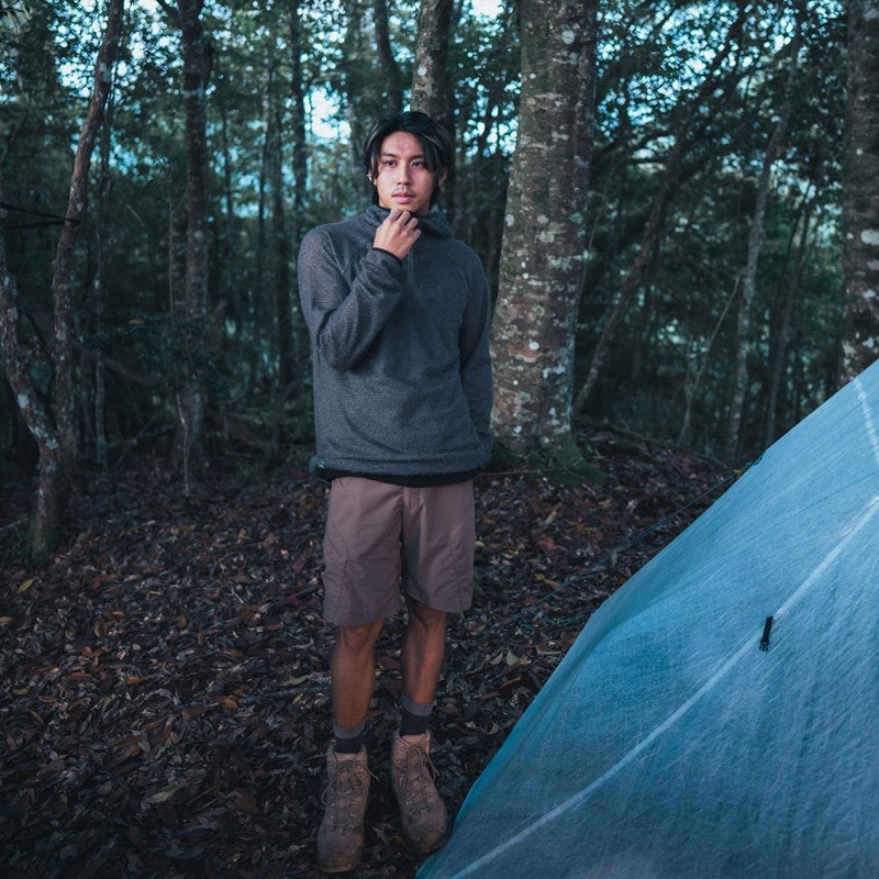 当日出荷可] ULSUS 1/2 Zip Hoodie Smoky Gray [ウルサス]