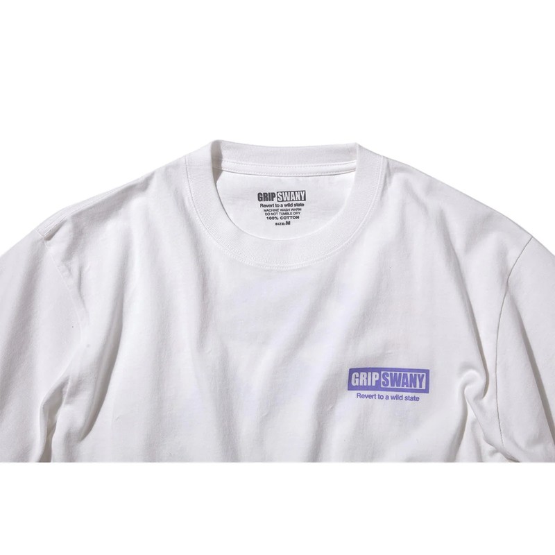 [当日出荷可] Grip Swany NATURE PRINT TEE WHITE [グリップスワニー]