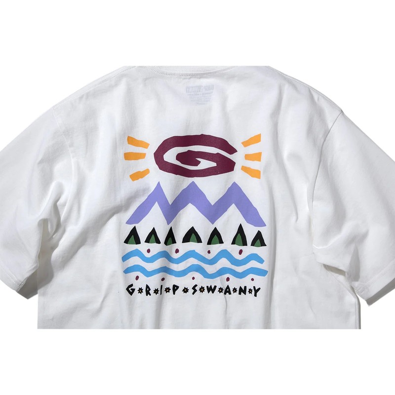 [当日出荷可] Grip Swany NATURE PRINT TEE WHITE [グリップスワニー]