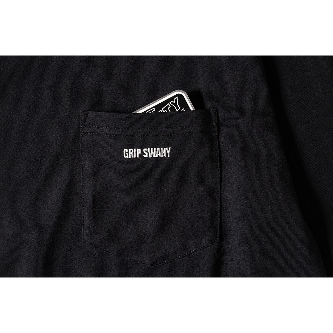 Grip Swany GSMCT-110T GS BOX LOGO POCKET TEE BLACK [グリップスワニー]