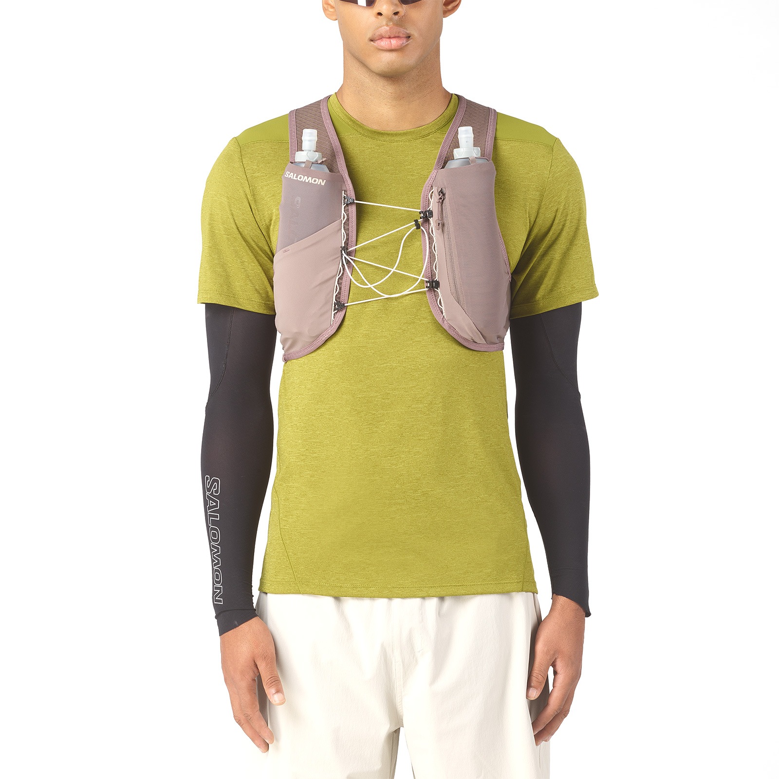 [当日出荷可] SALOMON GRVL SKIN 4 SET IRON/SILVER CLOUD [サロモン]