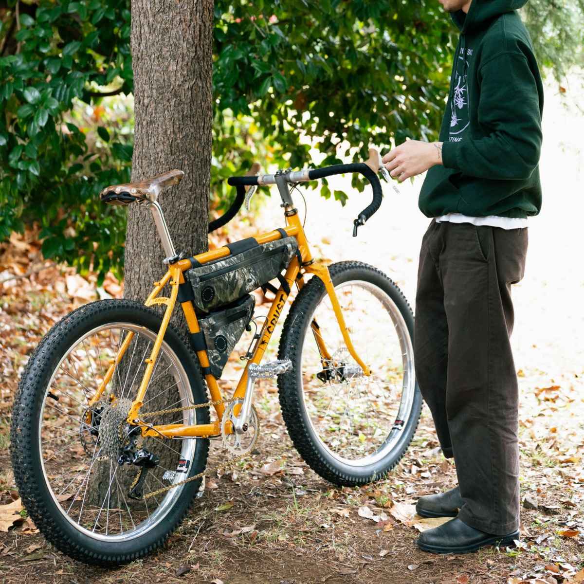 当日出荷可] FAIRWEATHER frame bag cordura/tree camo [フェアウェザー]