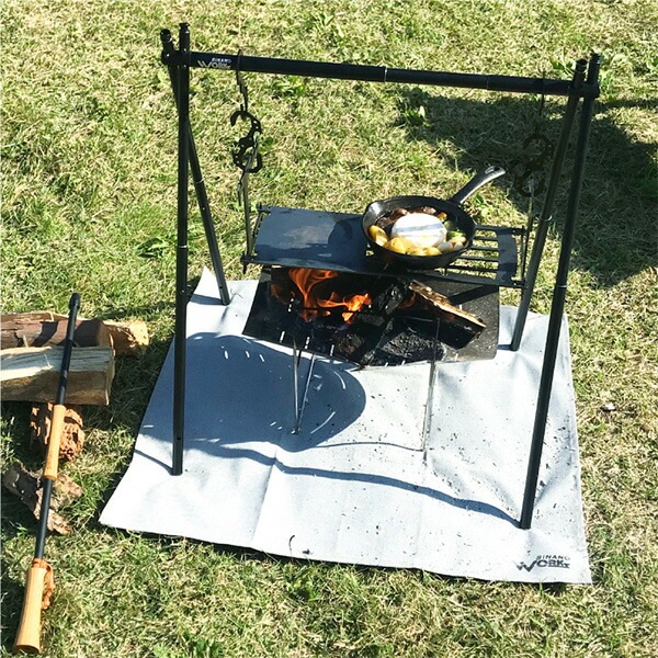 SINANO WORKS 焚火シート ラージ [シナノワークス]