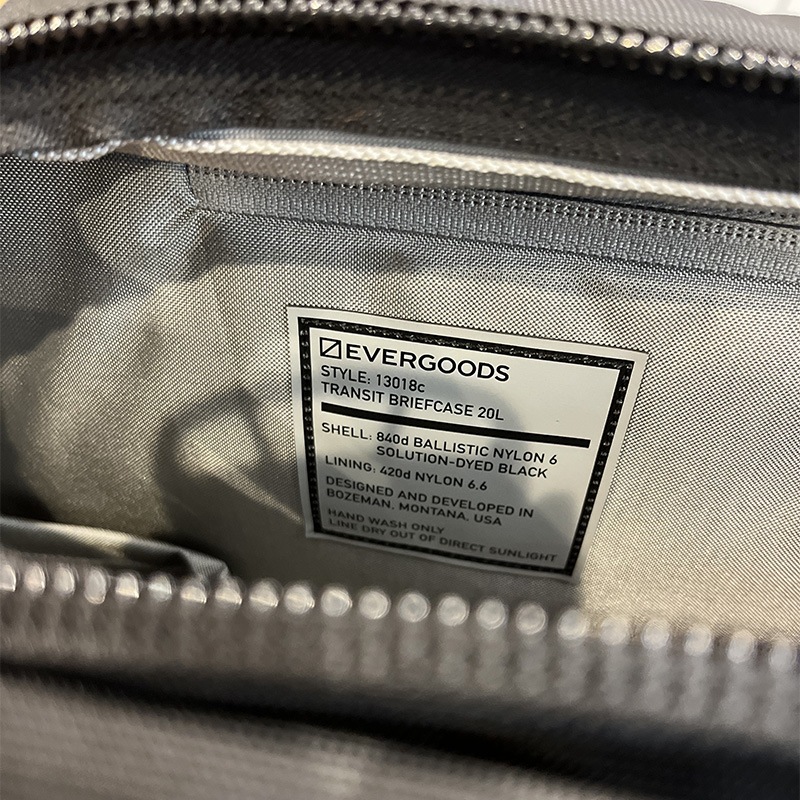 [最短当日出荷] EVERGOODS TB20 - Transit Briefcase 20L Solution Black [エバーグッズ]