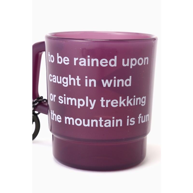and wander and wander logo PP mug purple [アンドワンダー]