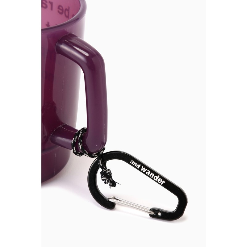 and wander and wander logo PP mug purple [アンドワンダー]