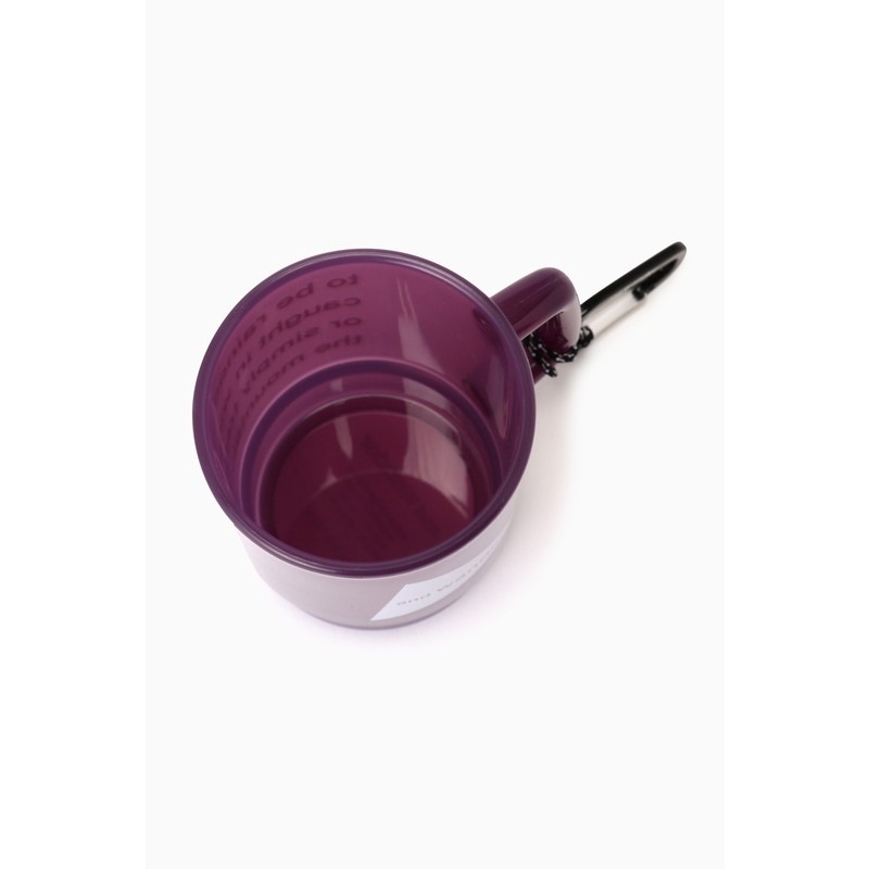 and wander and wander logo PP mug purple [アンドワンダー]