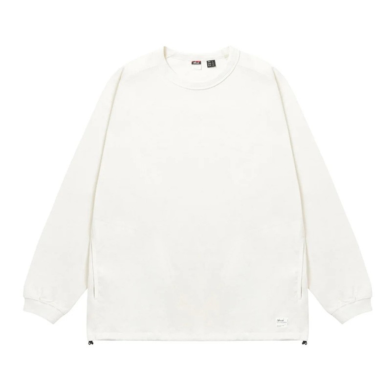 NANGA ECO HYBRID OVERSIZED L/S TEE WHT [ナンガ]