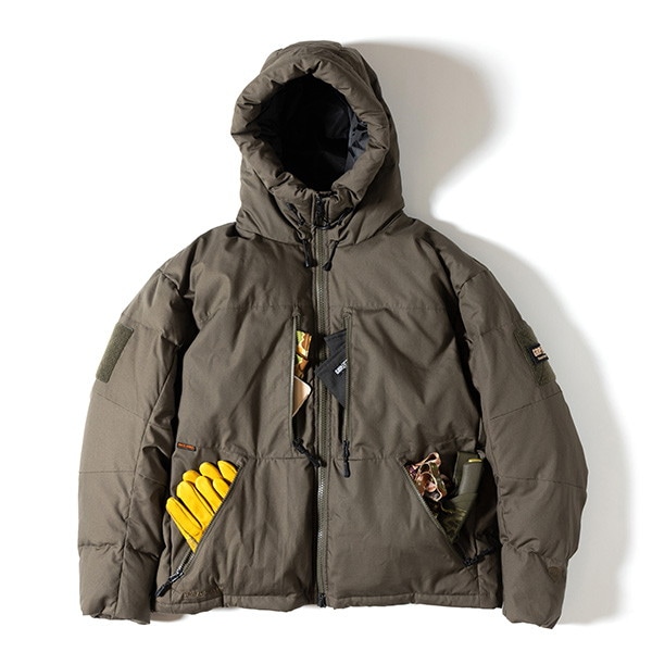 GRIP SWANY atmos ダウンジャケット XL 10/26〜抽選受付】アトモス×グリップスワニー 難燃素材のコラボ