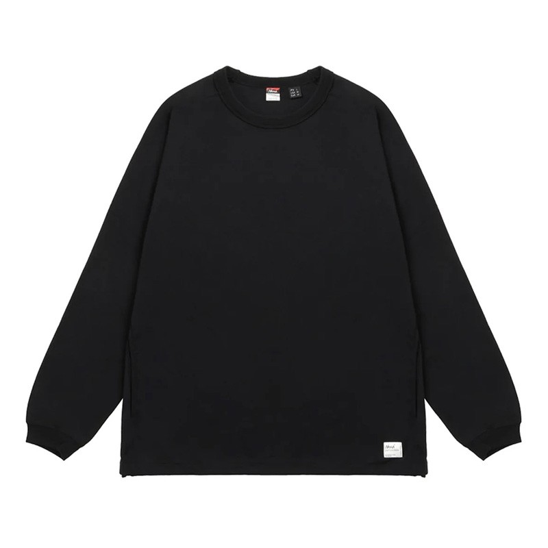 NANGA ECO HYBRID OVERSIZED L/S TEE BLK [ナンガ]