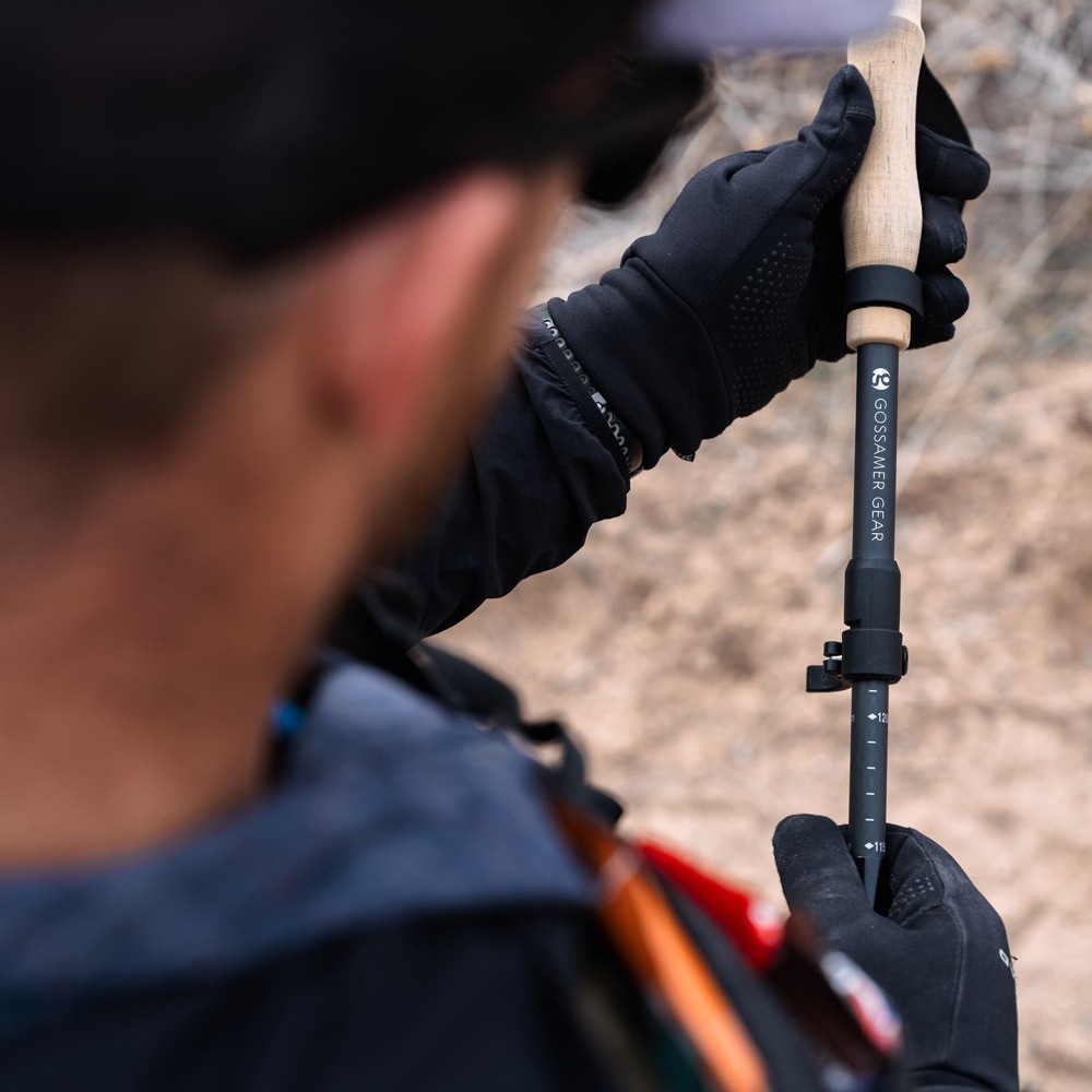 [最短当日出荷] Gossamer Gear FOLDING TREKKING POLE（single） Black [ゴッサマーギア]