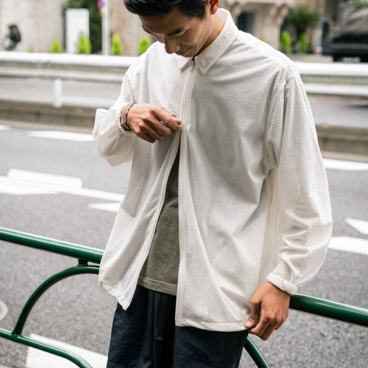 DROPOUTS breeze jacket ivory [ドロップアウツ]