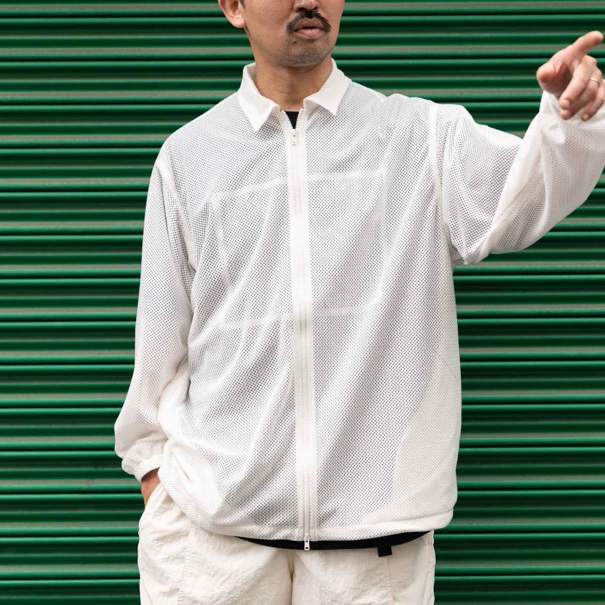 DROPOUTS breeze jacket ivory [ドロップアウツ]