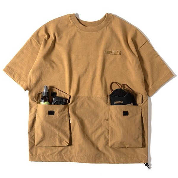 Grip Swany Womens Gear Tee Shirt Dark Coyote [グリップスワニー]