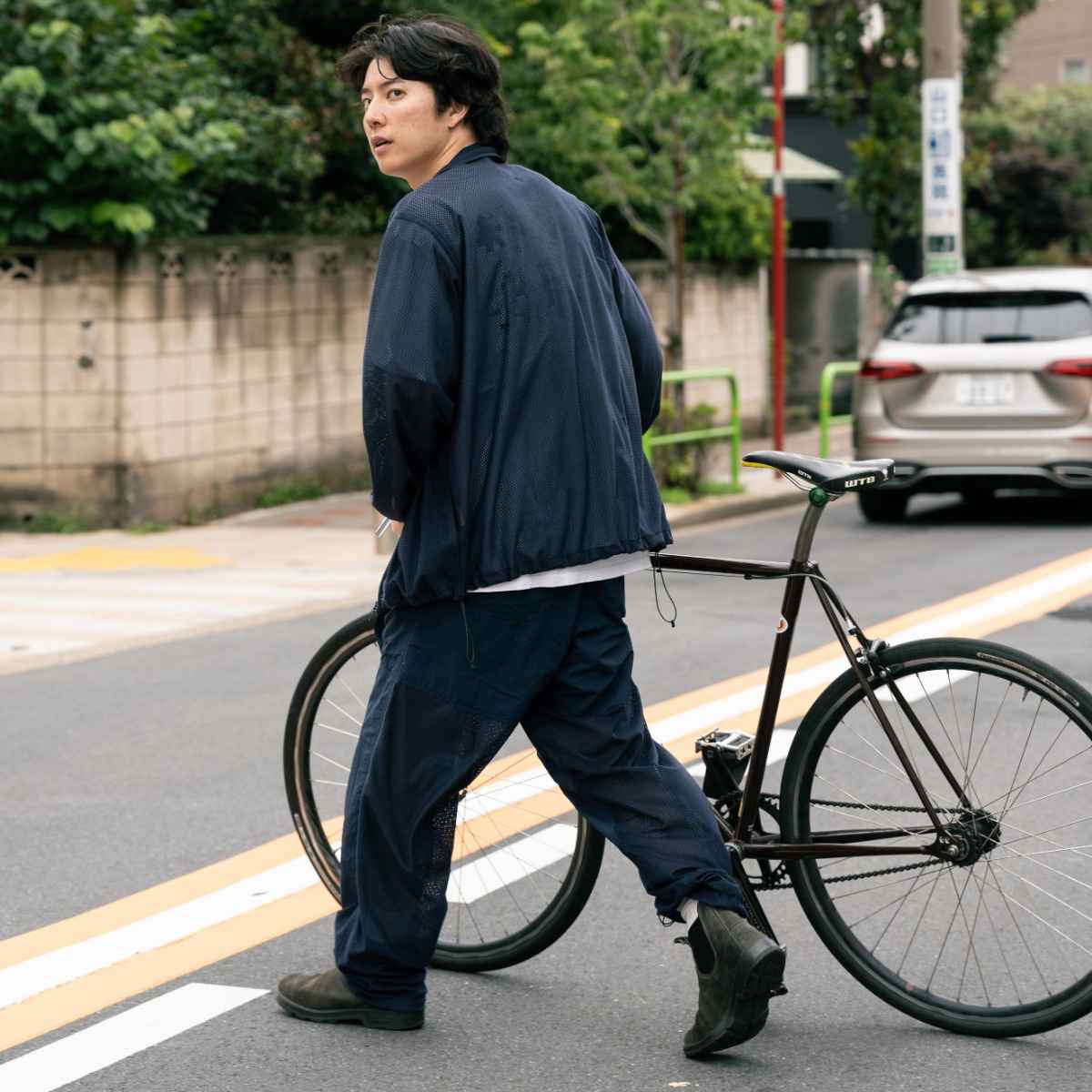 DROPOUTS breeze jacket navy [ドロップアウツ]