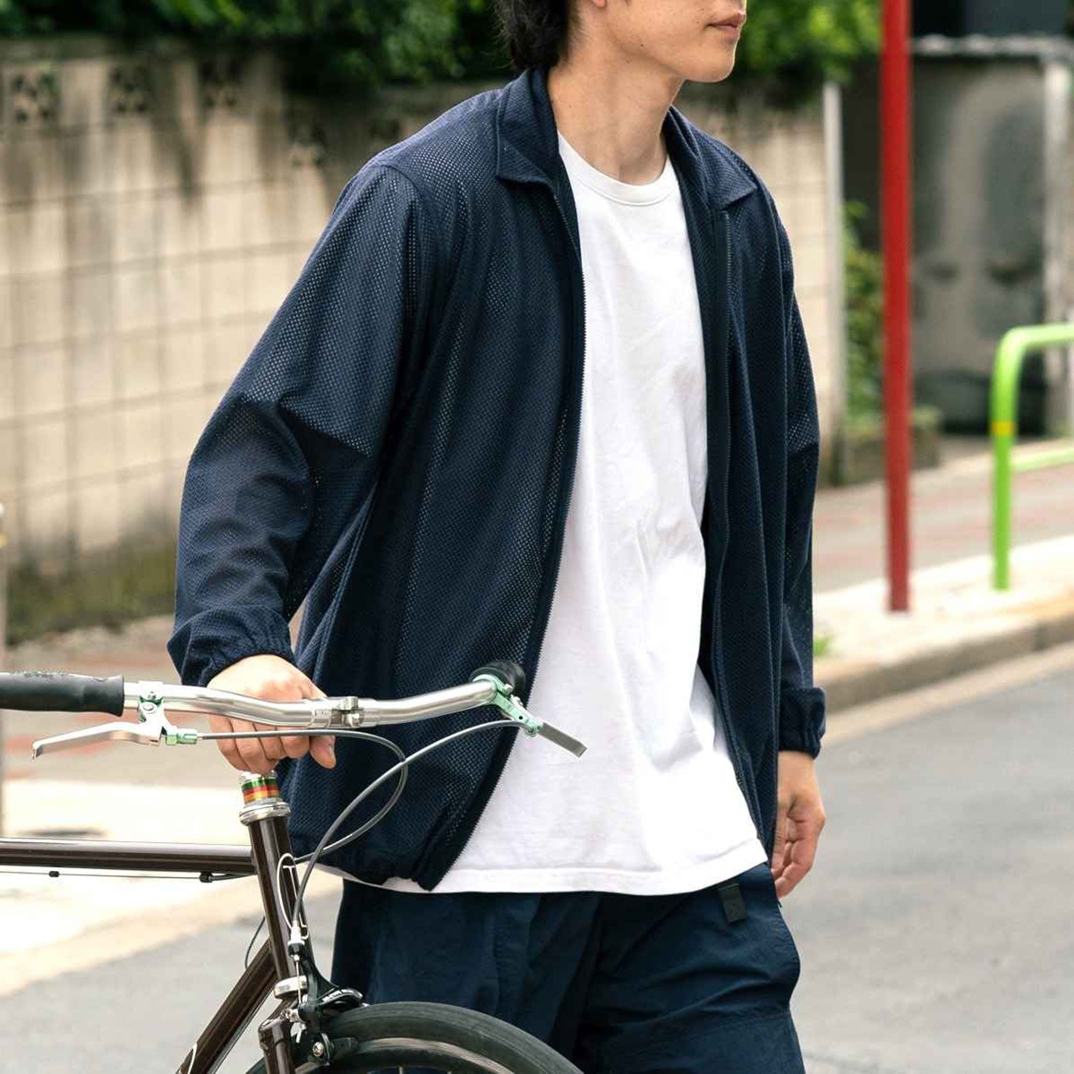 DROPOUTS breeze jacket navy [ドロップアウツ]