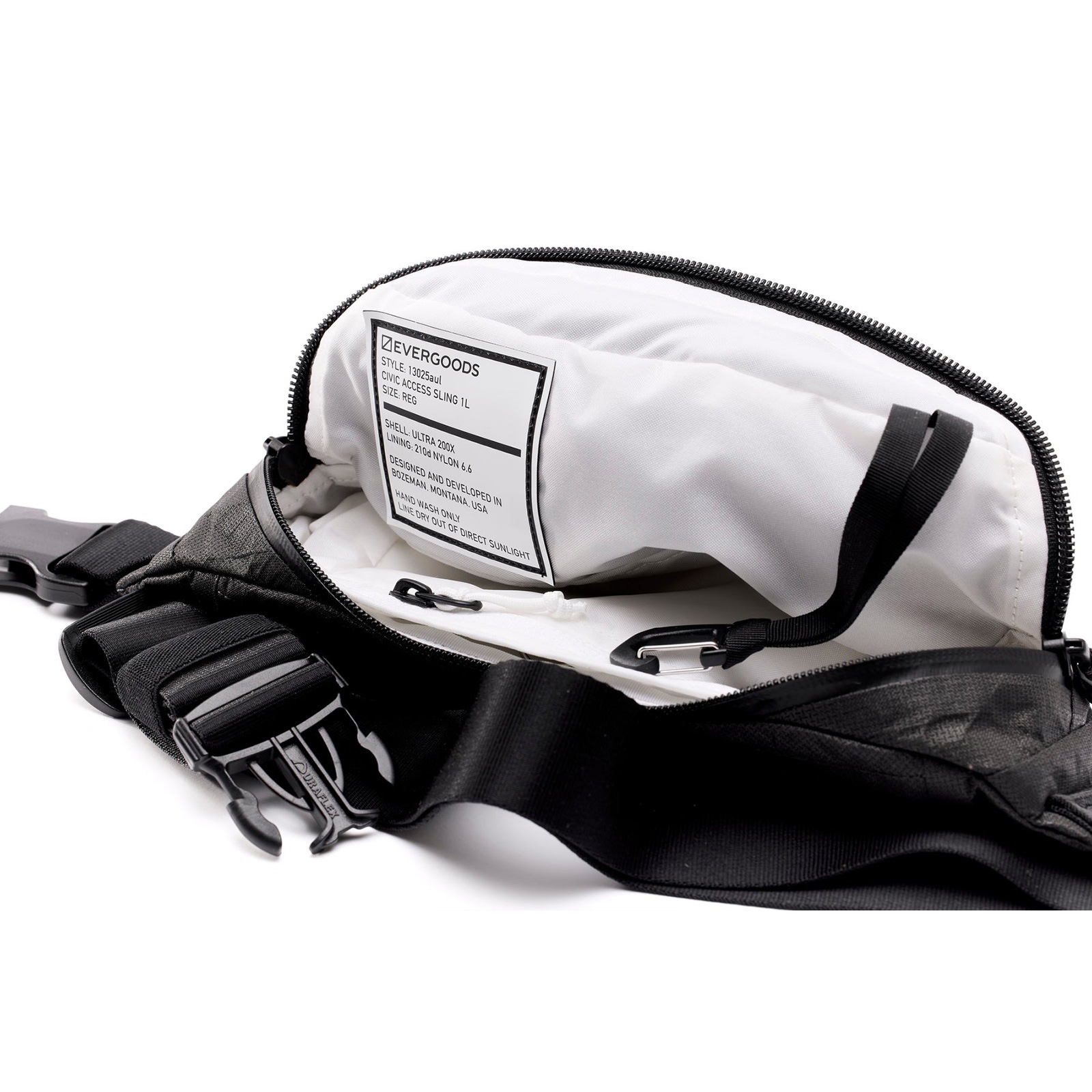 [当日出荷可] EVERGOODS CAS1 - Civic Access Sling 1L ULTRA Black/White [エバーグッズ]