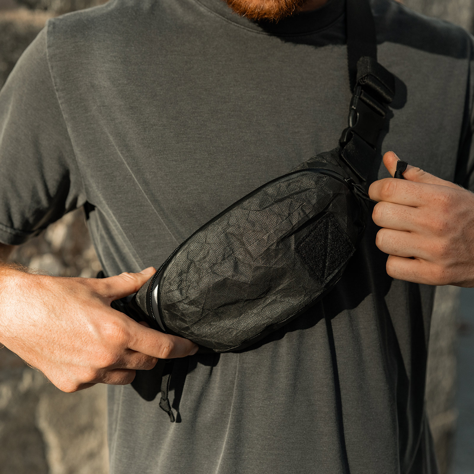 [当日出荷可] EVERGOODS CAS1 - Civic Access Sling 1L ULTRA Black/White [エバーグッズ]