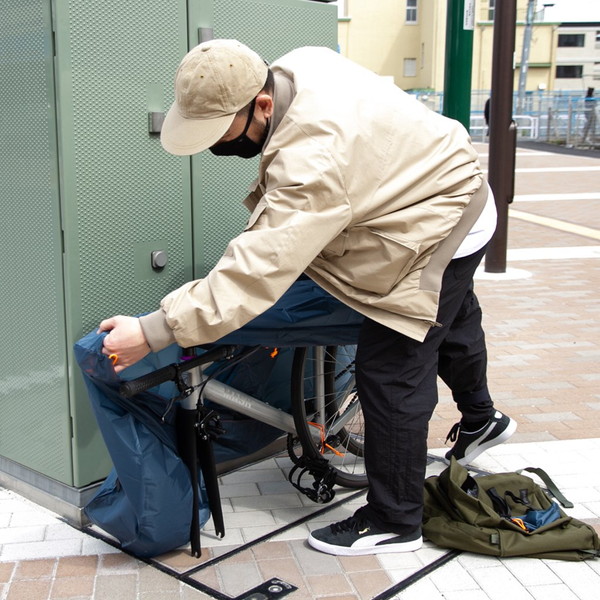 FAIRWEATHER bike carry bag Slate Blue [フェアウェザー]