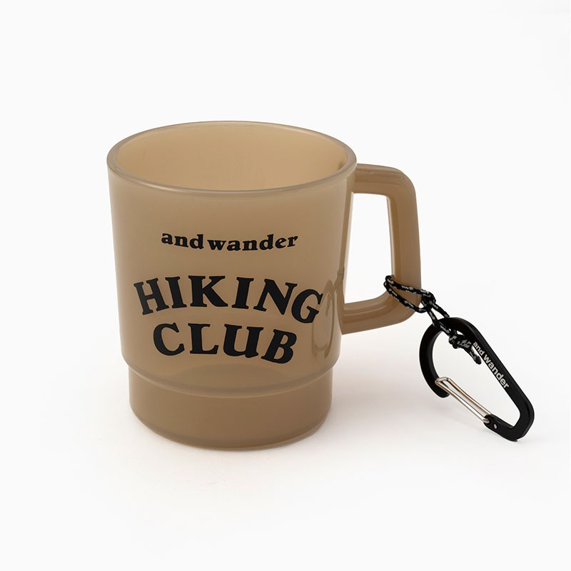 and wander hiking club PP mug beige [アンドワンダー]