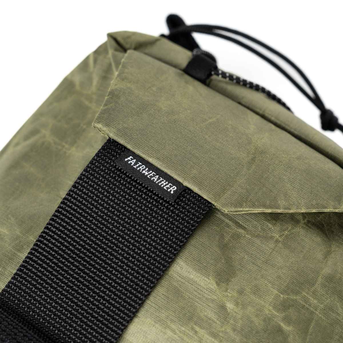[最短当日出荷] FAIRWEATHER hip pack dcf hybrid/olive [フェアウェザー]