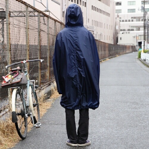 [当日出荷可] FAIRWEATHER Packable Rain Poncho Navy [フェアウェザー]