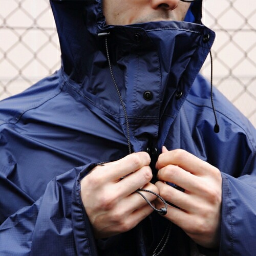 [当日出荷可] FAIRWEATHER Packable Rain Poncho Navy [フェアウェザー]