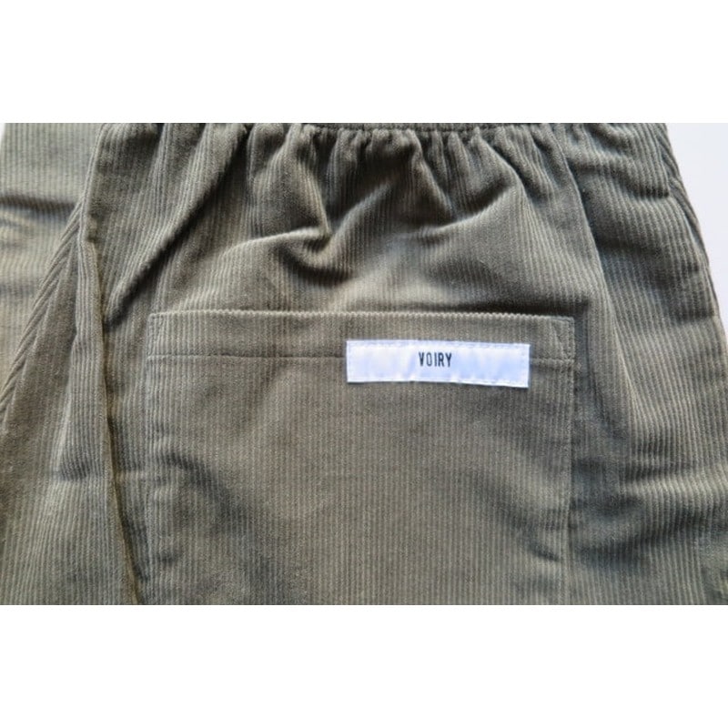 voiry SUNDAY PANTS-CORDUROY OLIVE [ヴォイリー]