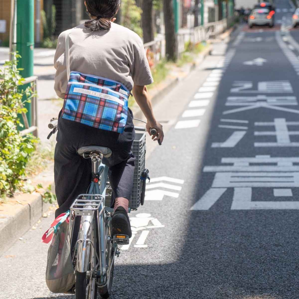 BLUE LUG stroll sacoche blue check/reflector [ブルーラグ]