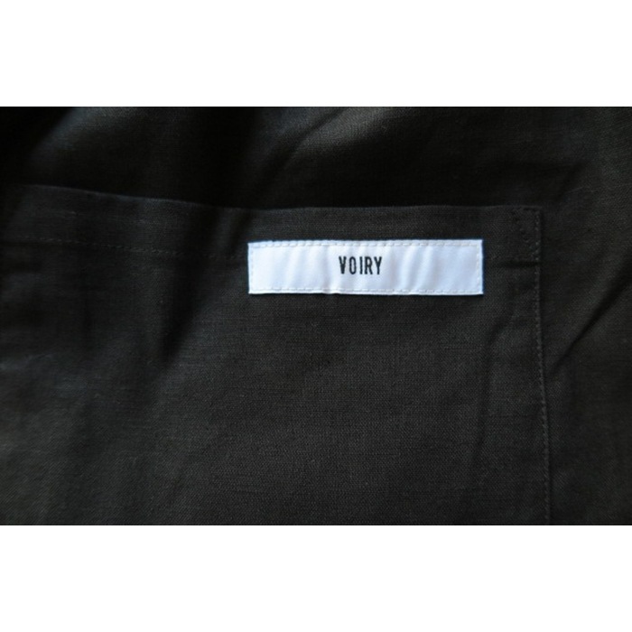 voiry SUNDAY PANTS-C/LINEN BLACK [ヴォイリー]