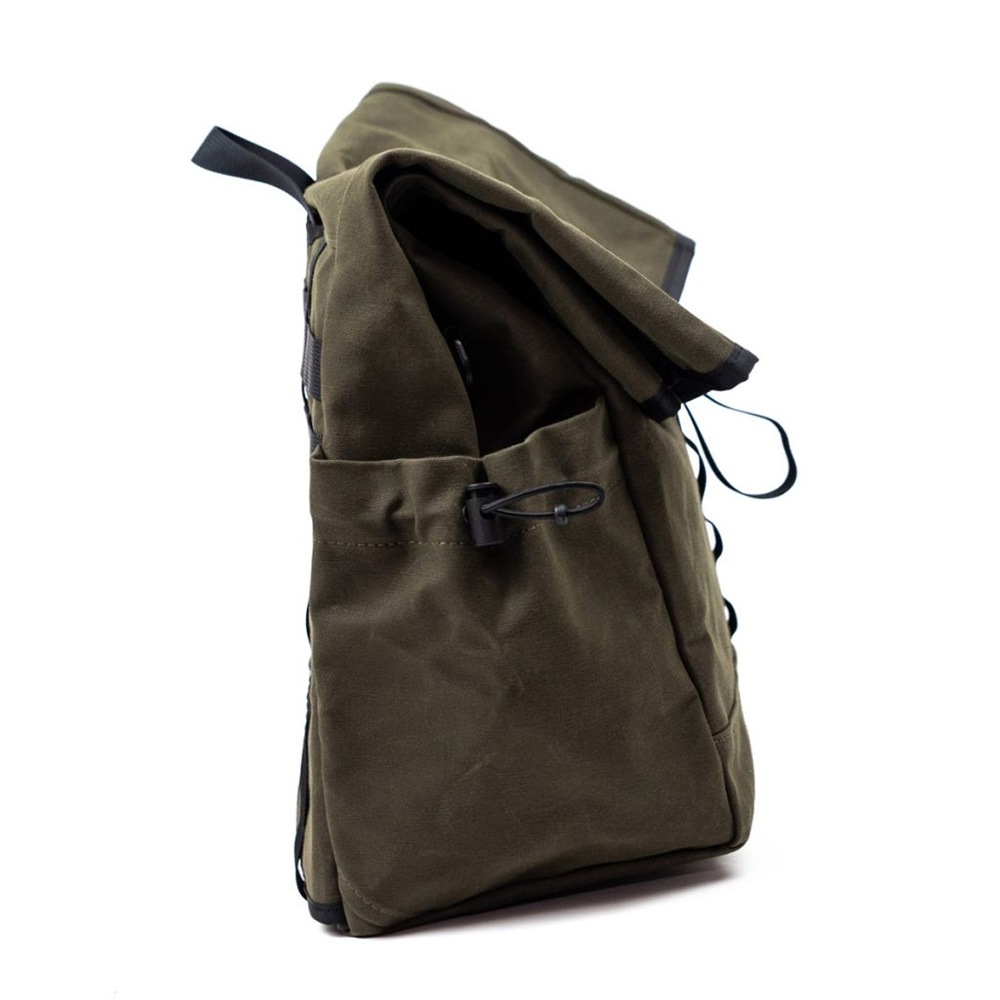 FAIRWEATHER front bag for brompton フレームあり wax dark olive [フェアウェザー]