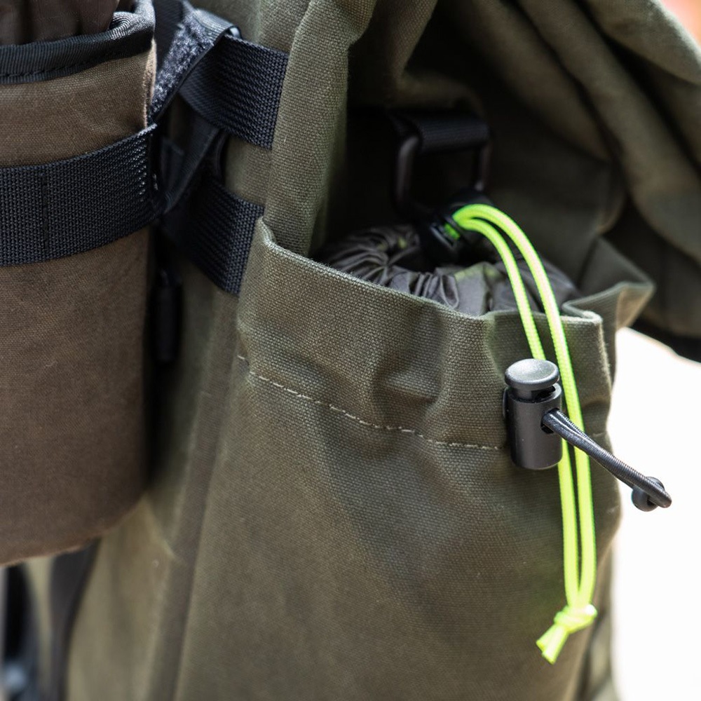 FAIRWEATHER front bag for brompton フレームあり wax dark olive [フェアウェザー]