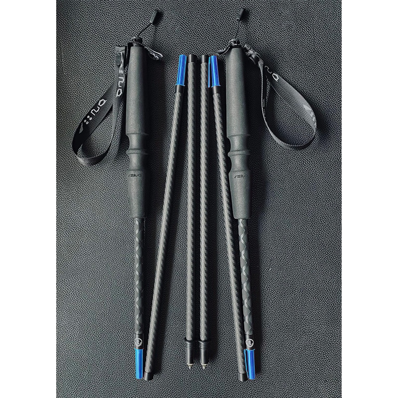 【予約商品 2月下旬頃入荷予定】 Outdoor Yogui Carbon Trekking Poles Black/Blue Joint [アウトドアヨギー]