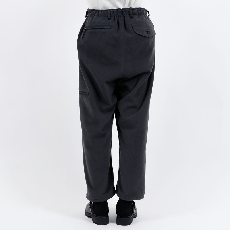 AXESQUIN.MODIFIED Retro Fleece Wide Pants 2.0 Black
