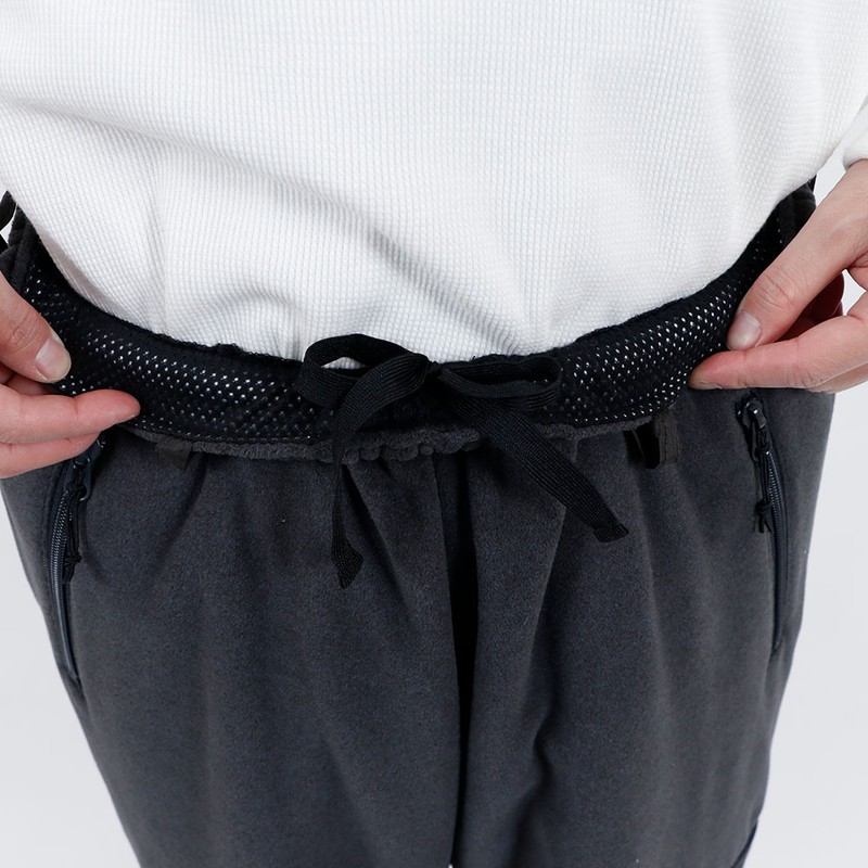 AXESQUIN.MODIFIED Retro Fleece Wide Pants 2.0 Black [アクシーズクイン モディファイド]