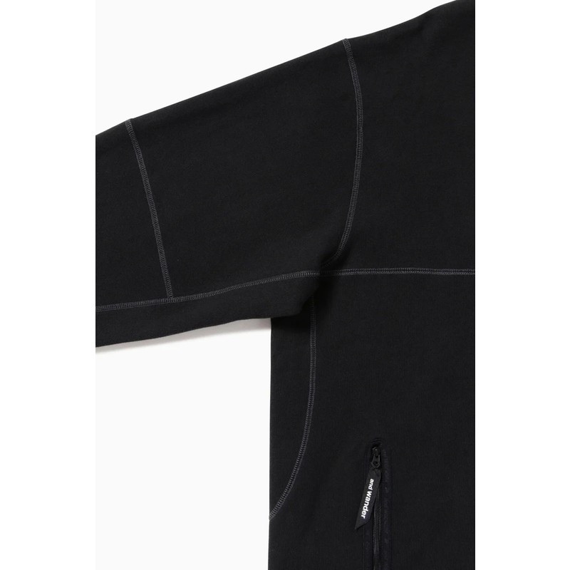 [当日出荷可][10%OFF] and wander sweat cardigan gray [アンドワンダー]