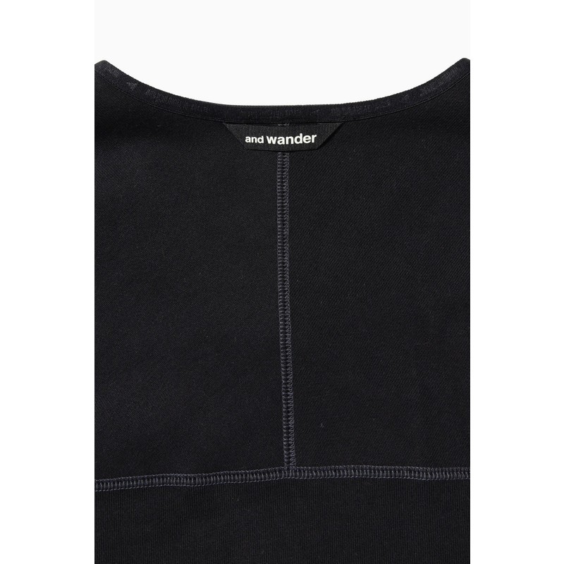 [当日出荷可][10%OFF] and wander sweat cardigan gray [アンドワンダー]