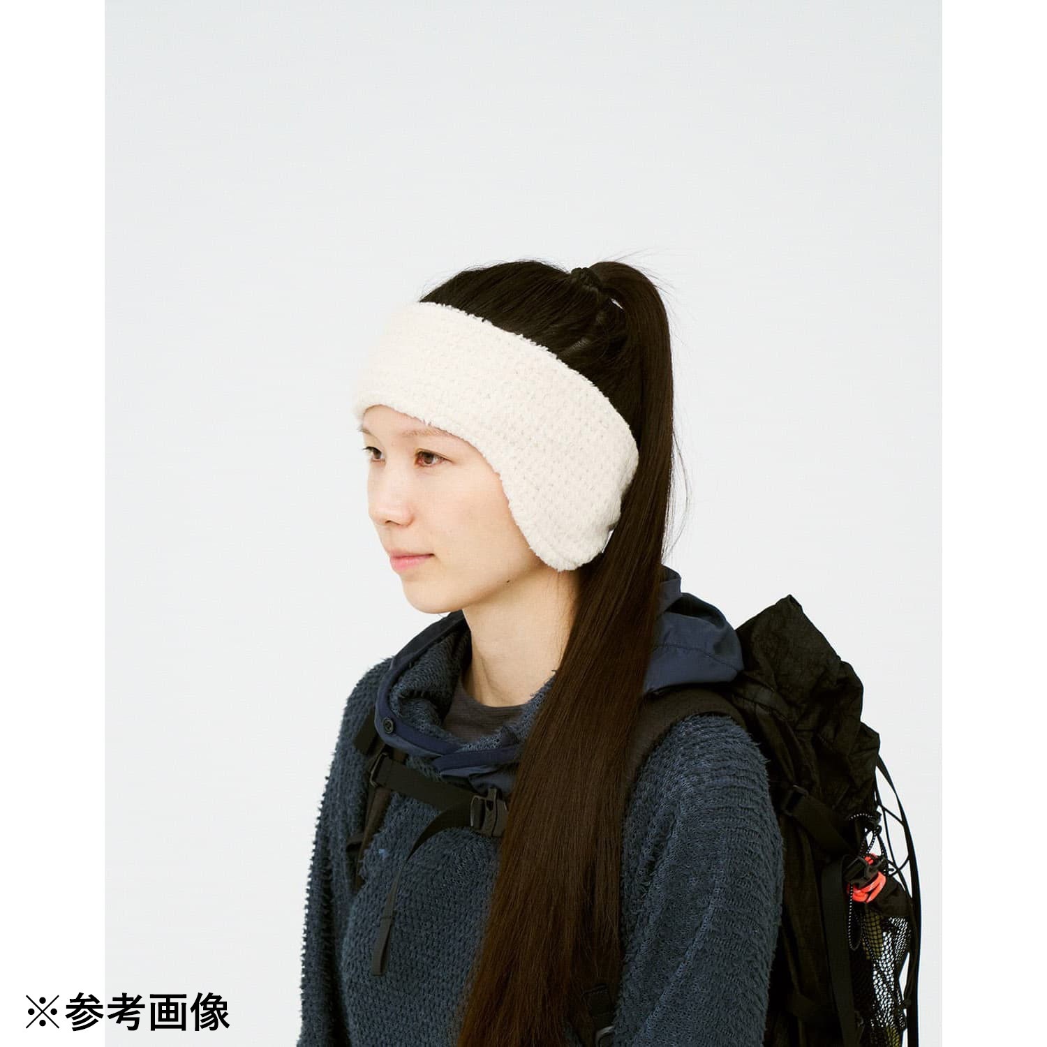 halo commodity Alpha Ear Muff Band Navy [ハロコモディティ]