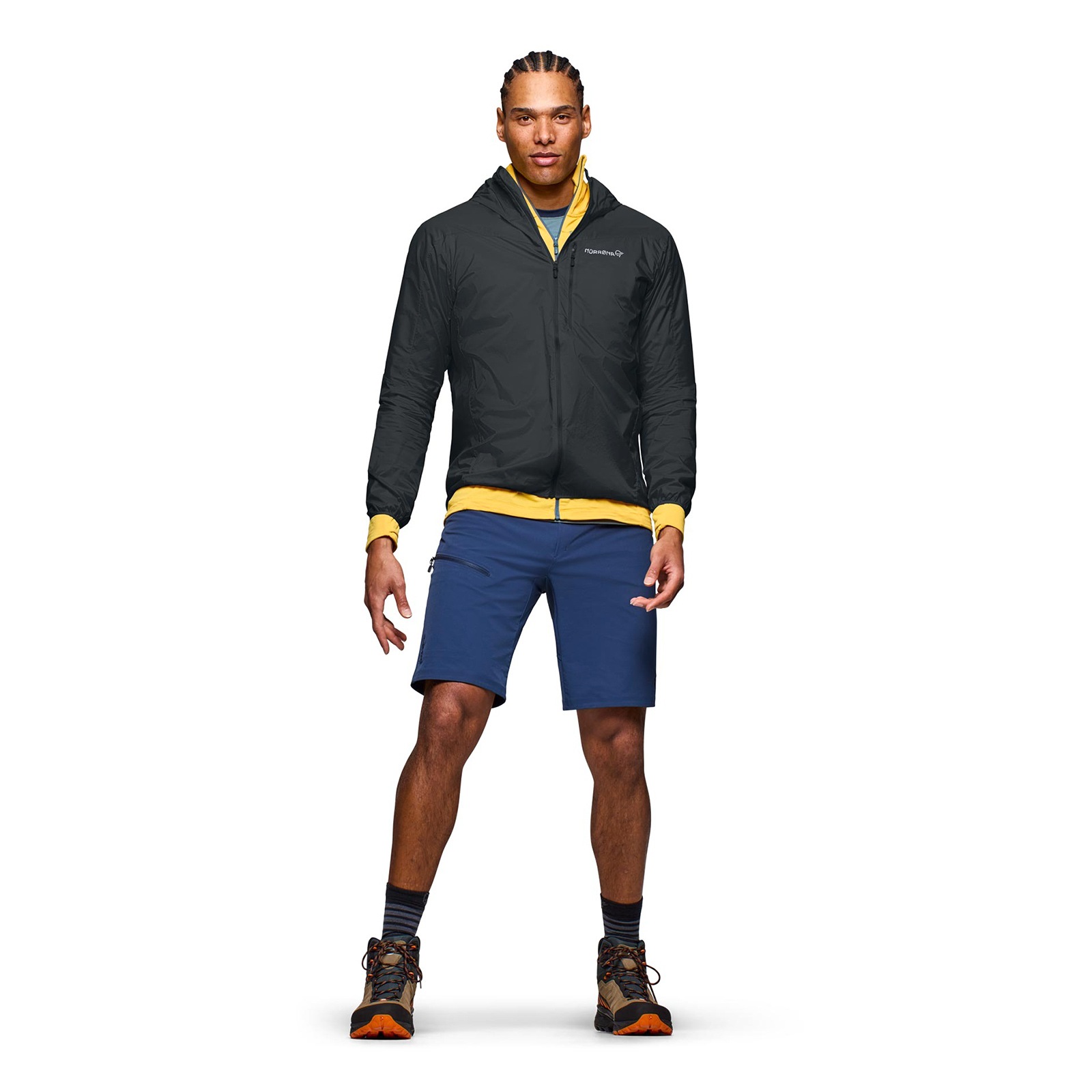 NORRONA falketind aero60 Zip Hood M's Caviar [ノローナ]
