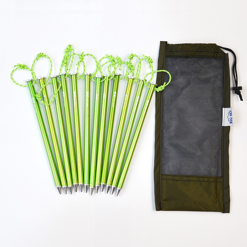 BIG SKY Tube Steak 18cm Tent Pegs 12本セット [ビッグスカイ]